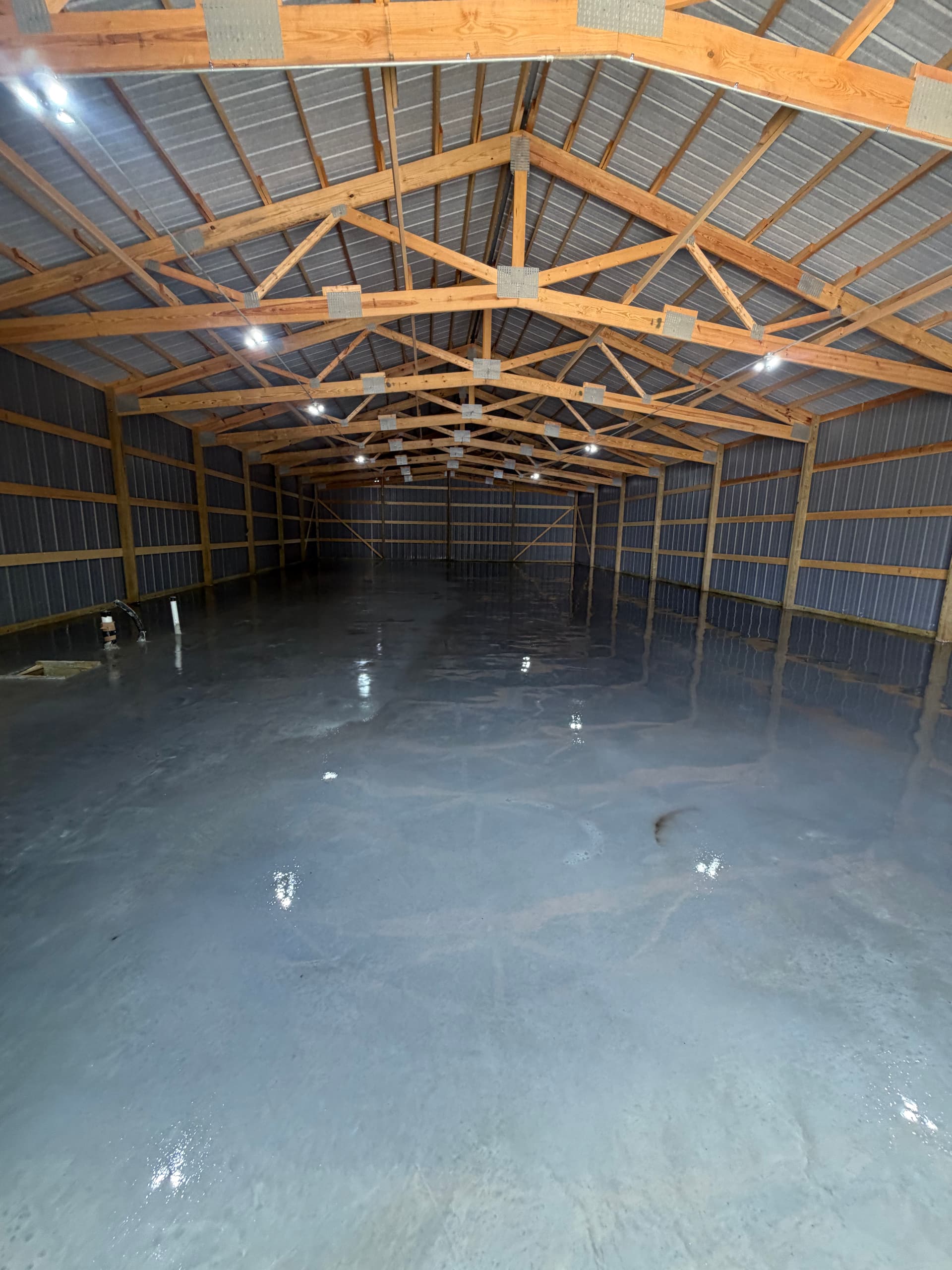 3,200 Sq Ft Barn Shop Slab Poured in Kansas City Kansas image