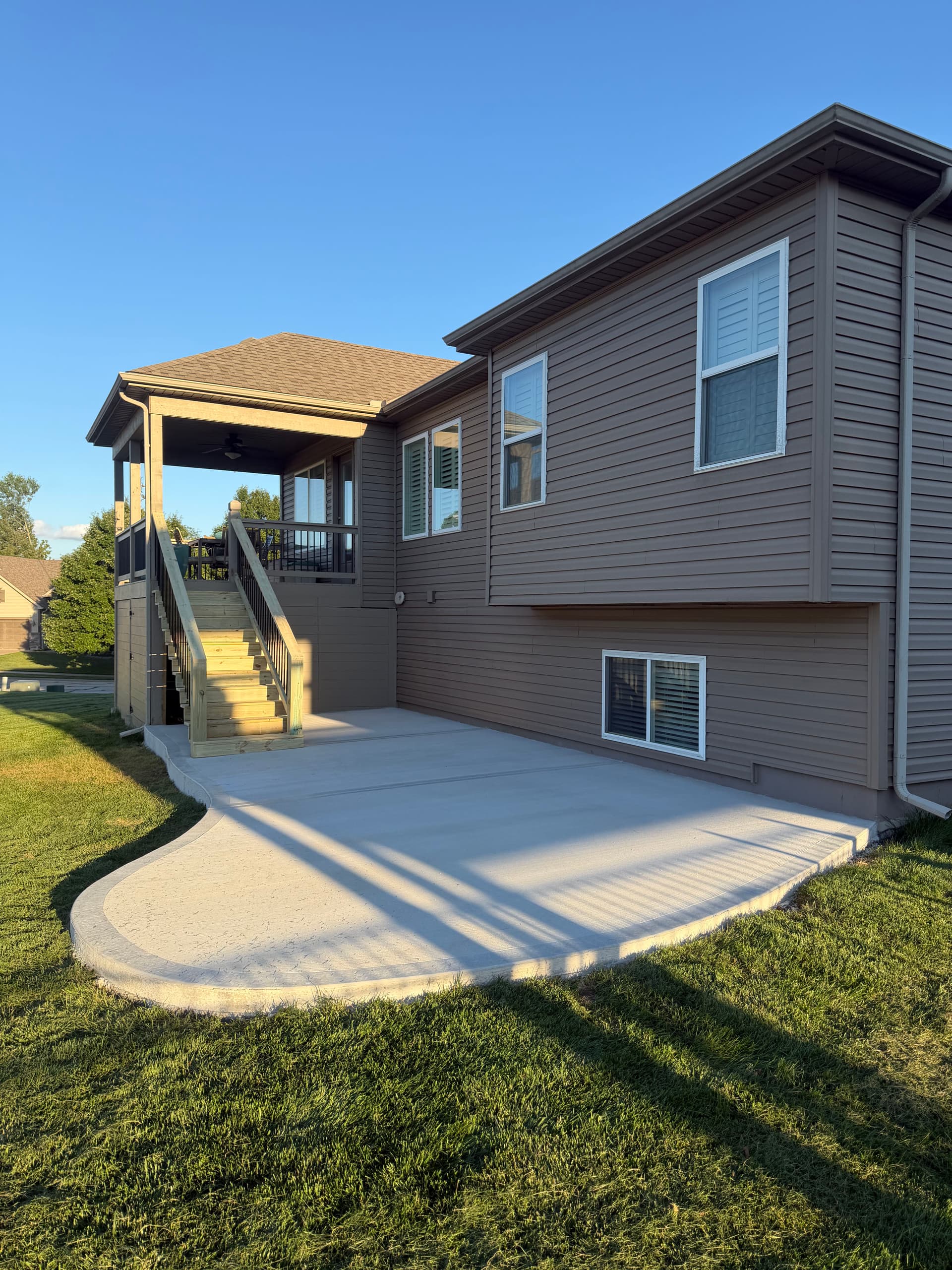 Gallery photos for New Concrete Patio and Stairs in Platte City: Image #5