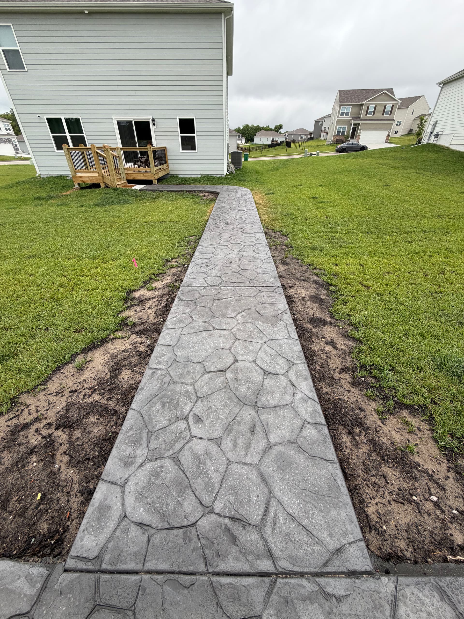 Stamped Concrete Patio and Walkway in Platte City
