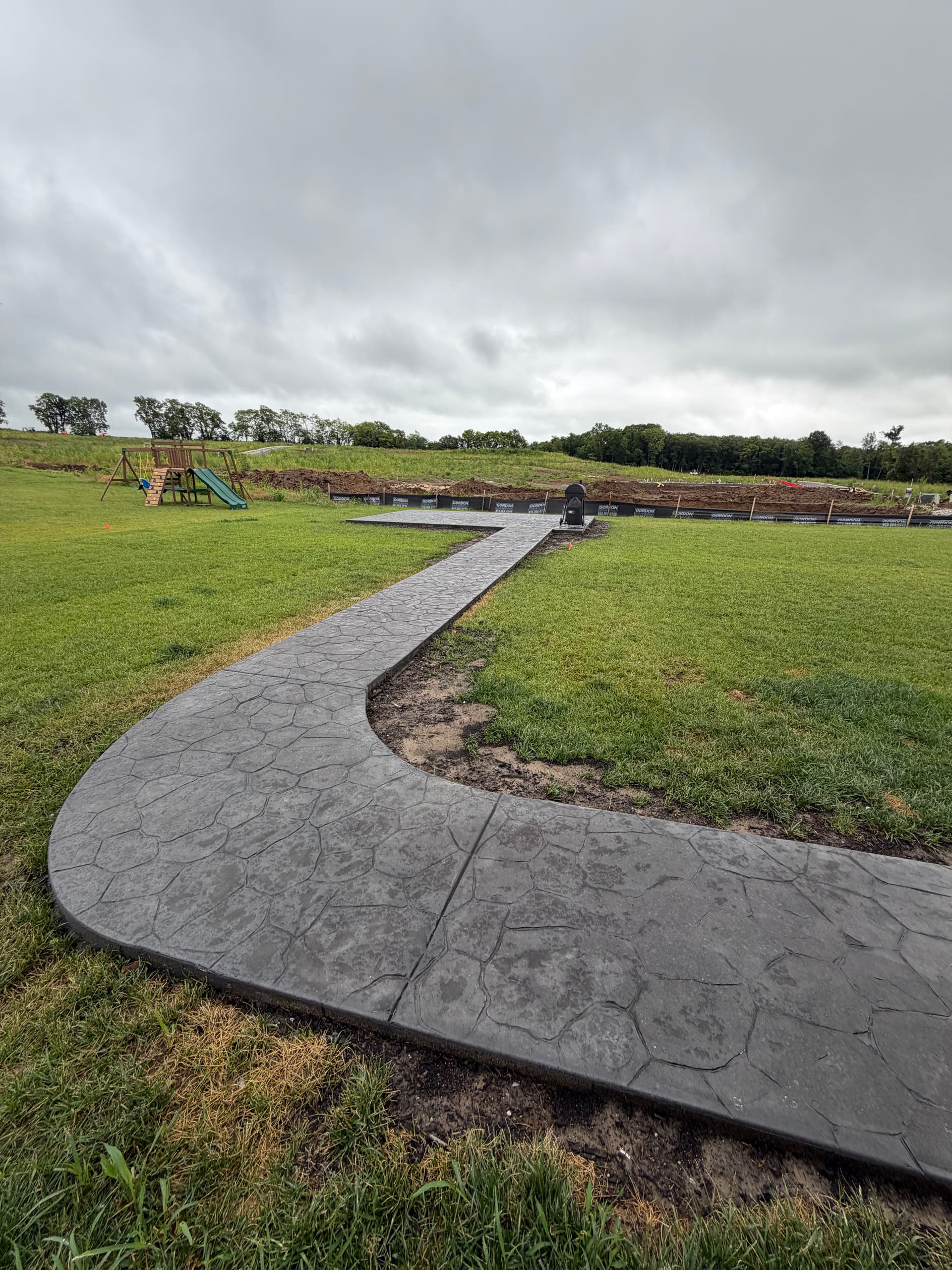 Stamped Concrete Patio and Walkway in Platte City