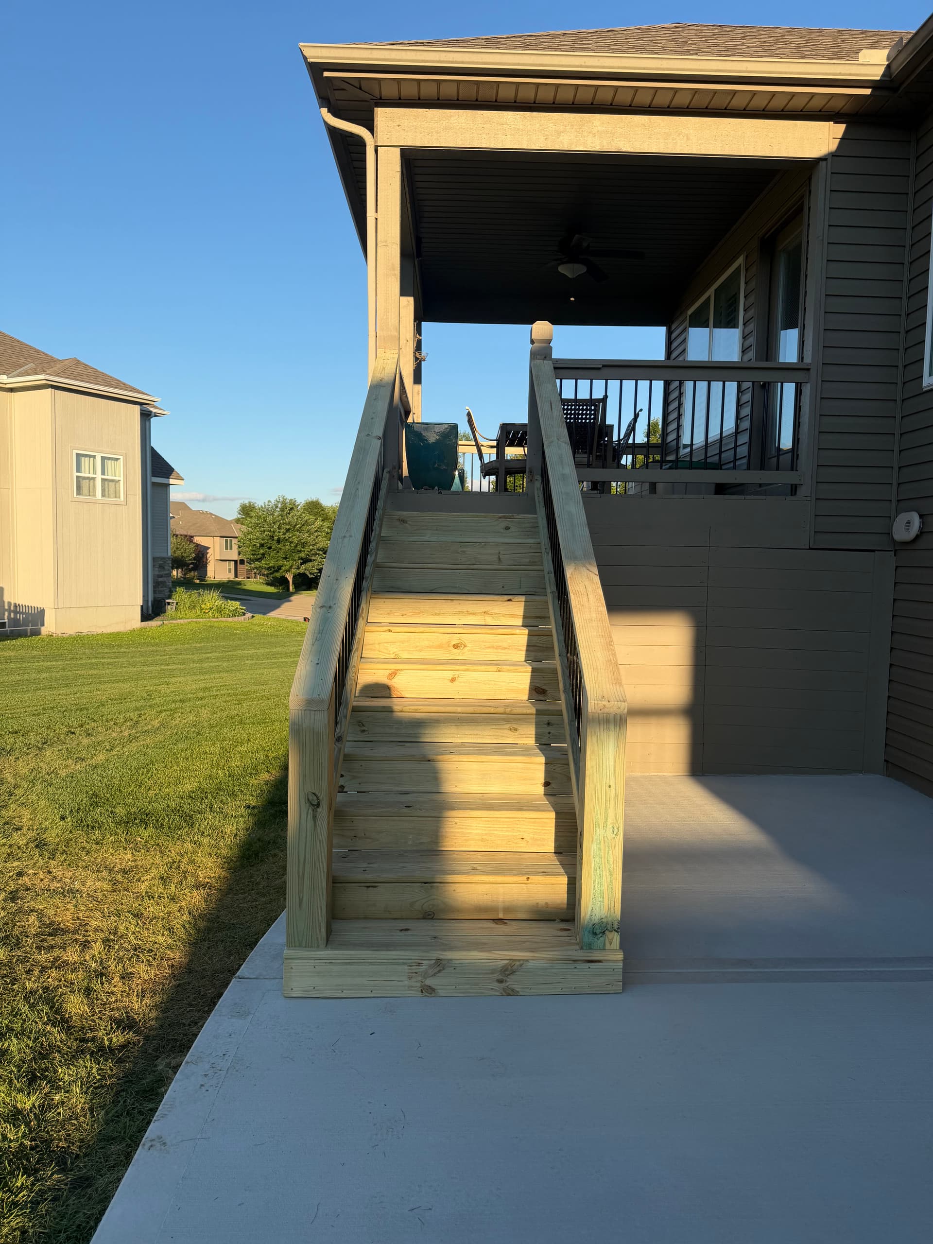 Gallery photos for New Concrete Patio and Stairs in Platte City: Image #4