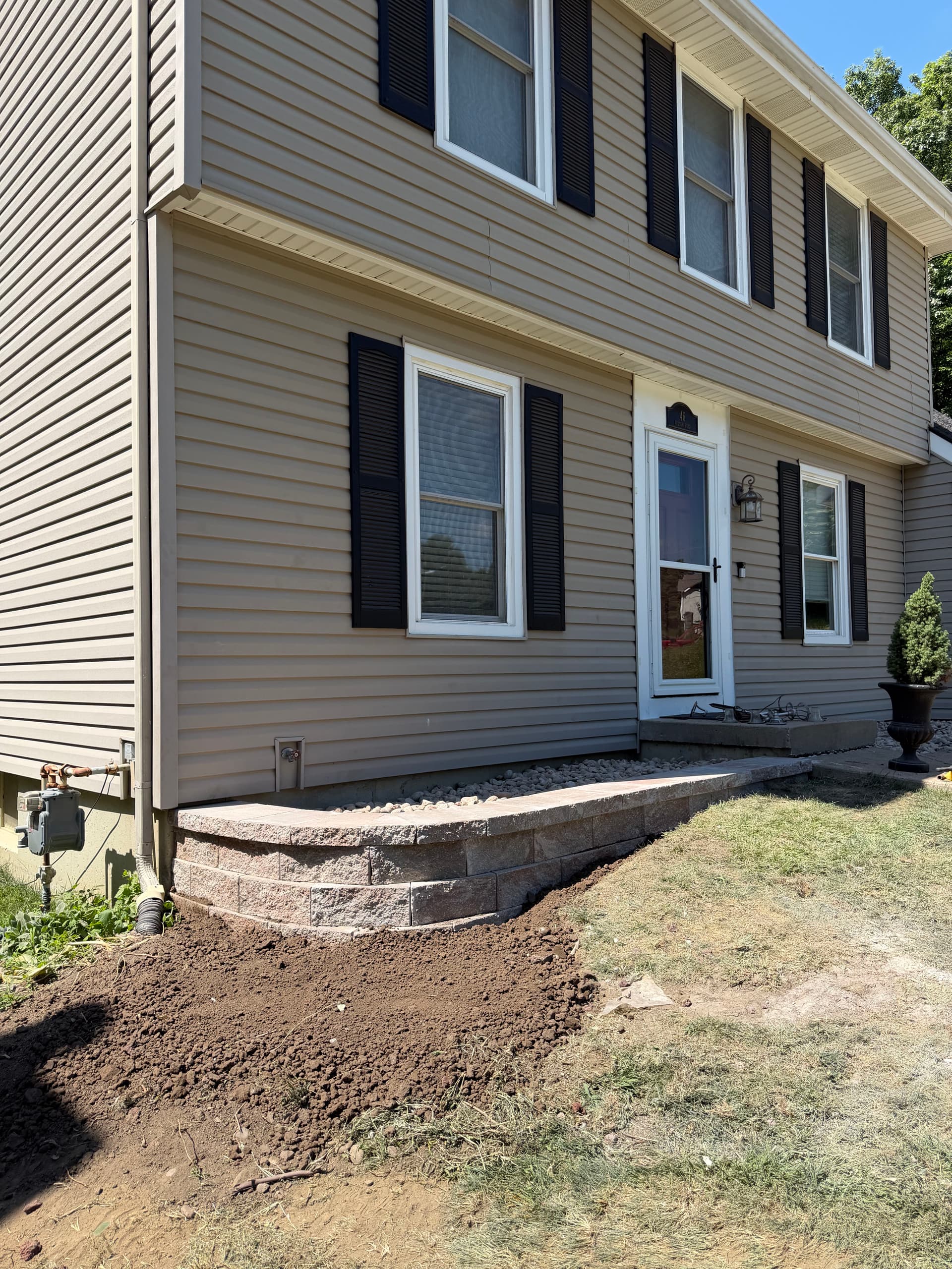 Retaining Wall Replacement and Bed Rock Update in Platte City