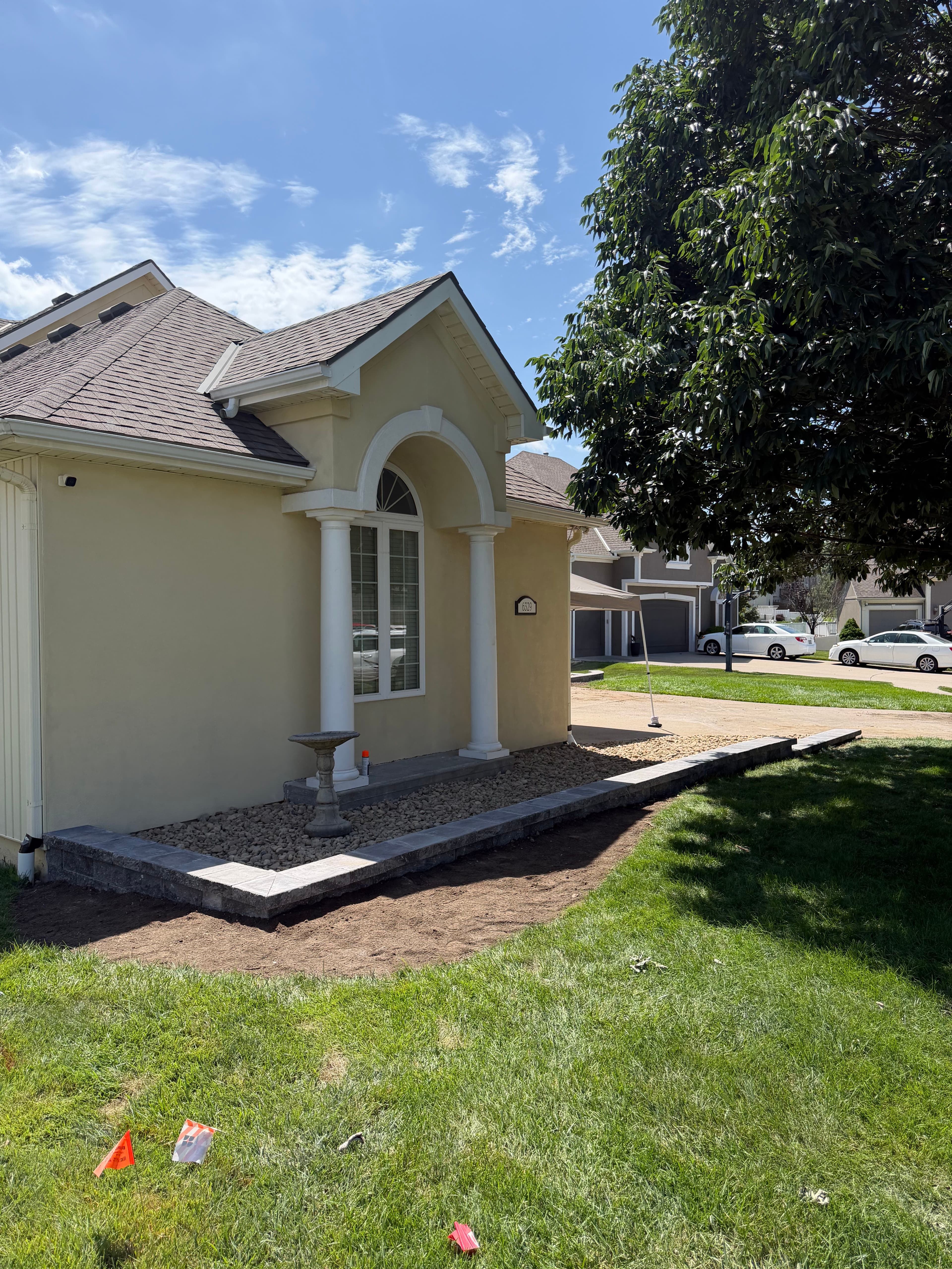 Project Full Landscape Redo with Retaining Walls at Kansas City Home image