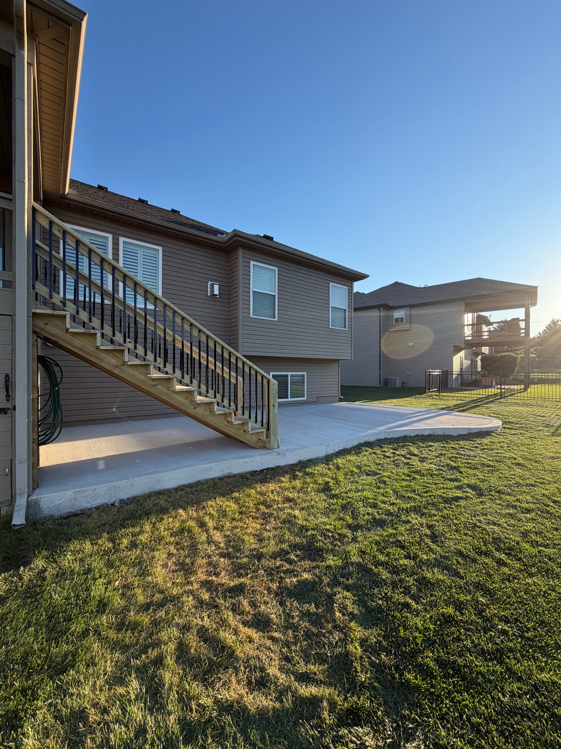 Gallery photos for New Concrete Patio and Stairs in Platte City: Image #3