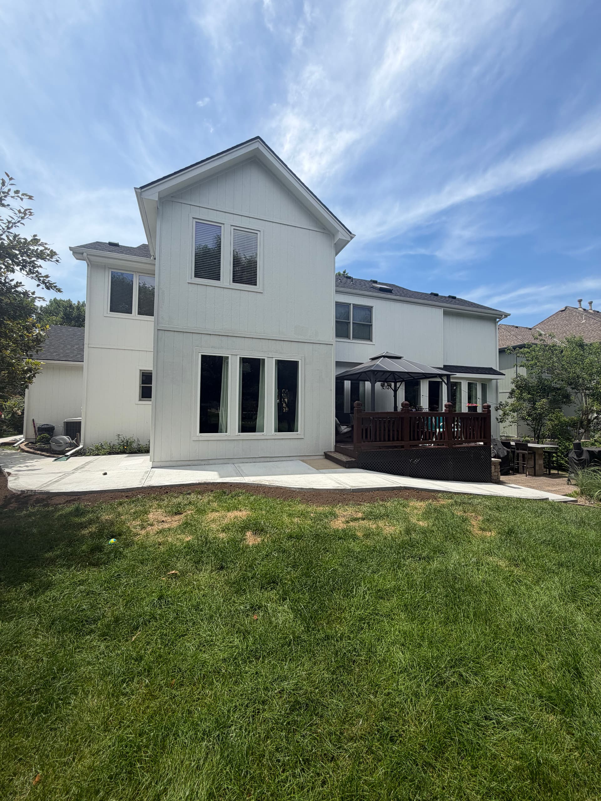 Gallery photos for New Concrete Patio and Backyard Sidewalk in Kansas City: Image #1